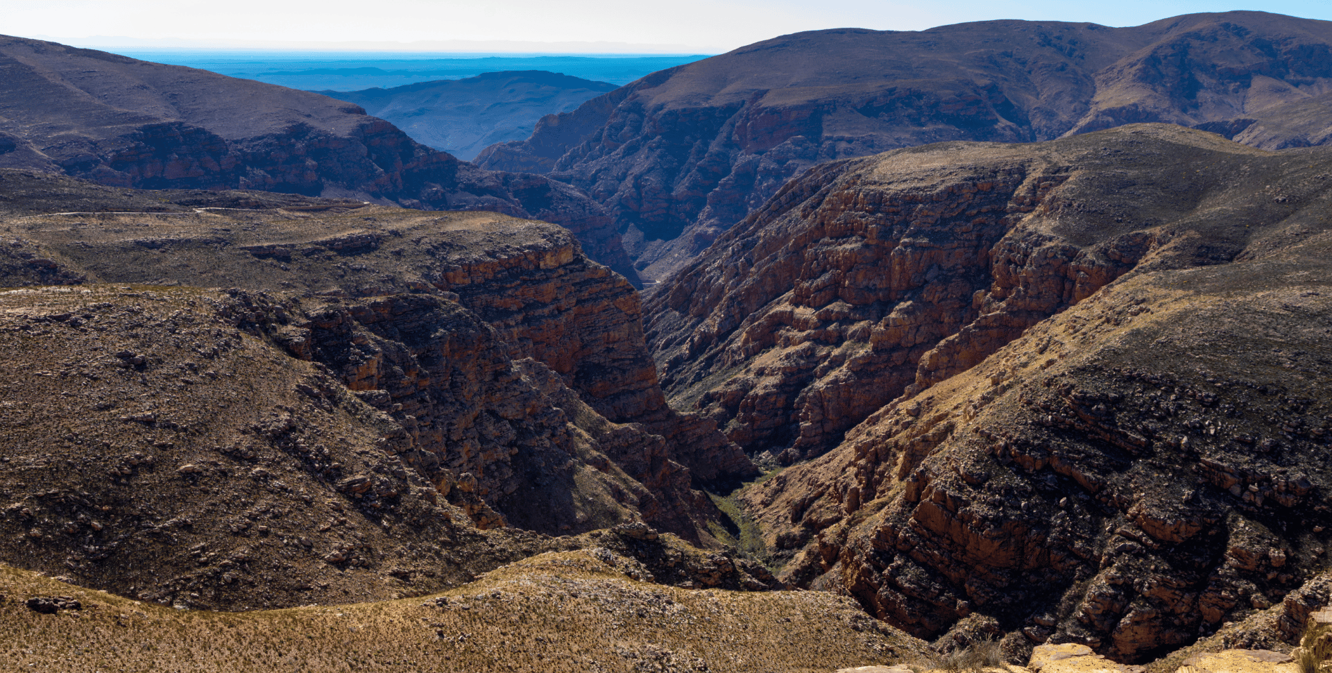 Paysages d'Afrique du Sud : le col du Swartbergpass dans le massif du Swartberg